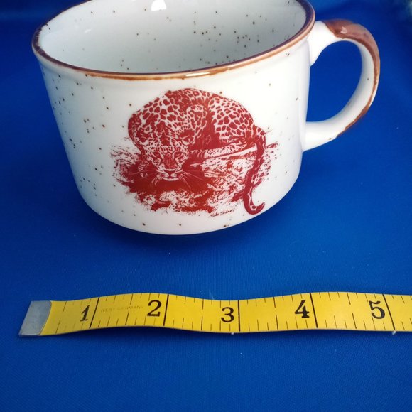 San Diego Zoo coffee, soup mug with Cheetah made in Japan - Picture 3 of 7